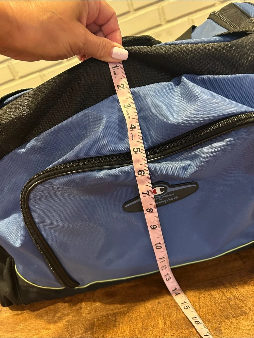 Champion Blue and Black Men's Duffel Bag